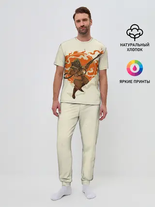 Мужская пижама с брюками / Pyro style