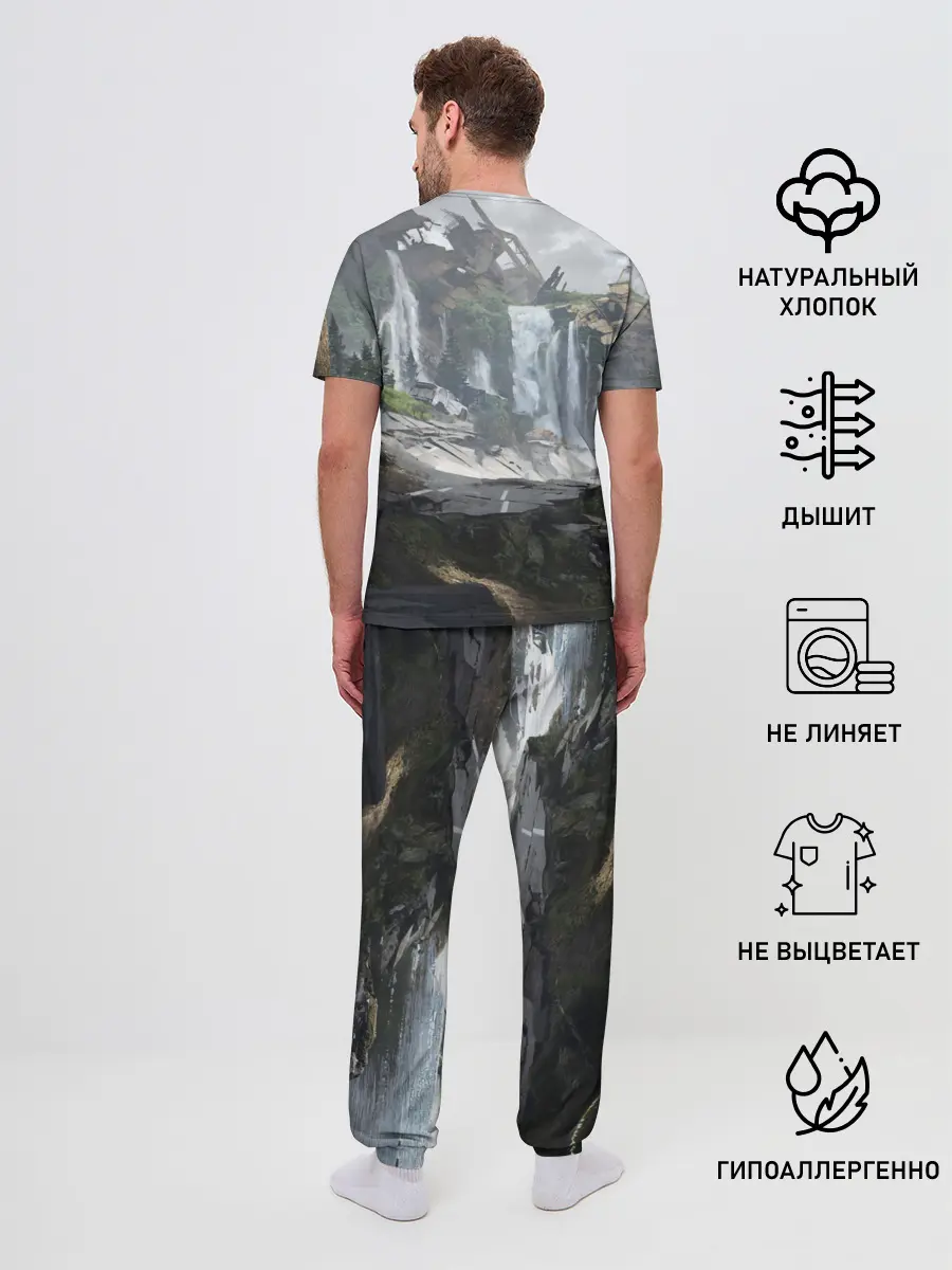 Мужская пижама с брюками / Элли и Дина