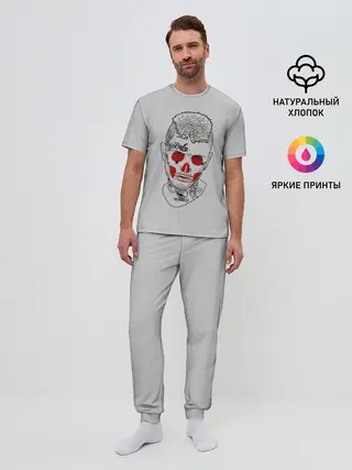 Мужская пижама с брюками / Череп Лил Пипа