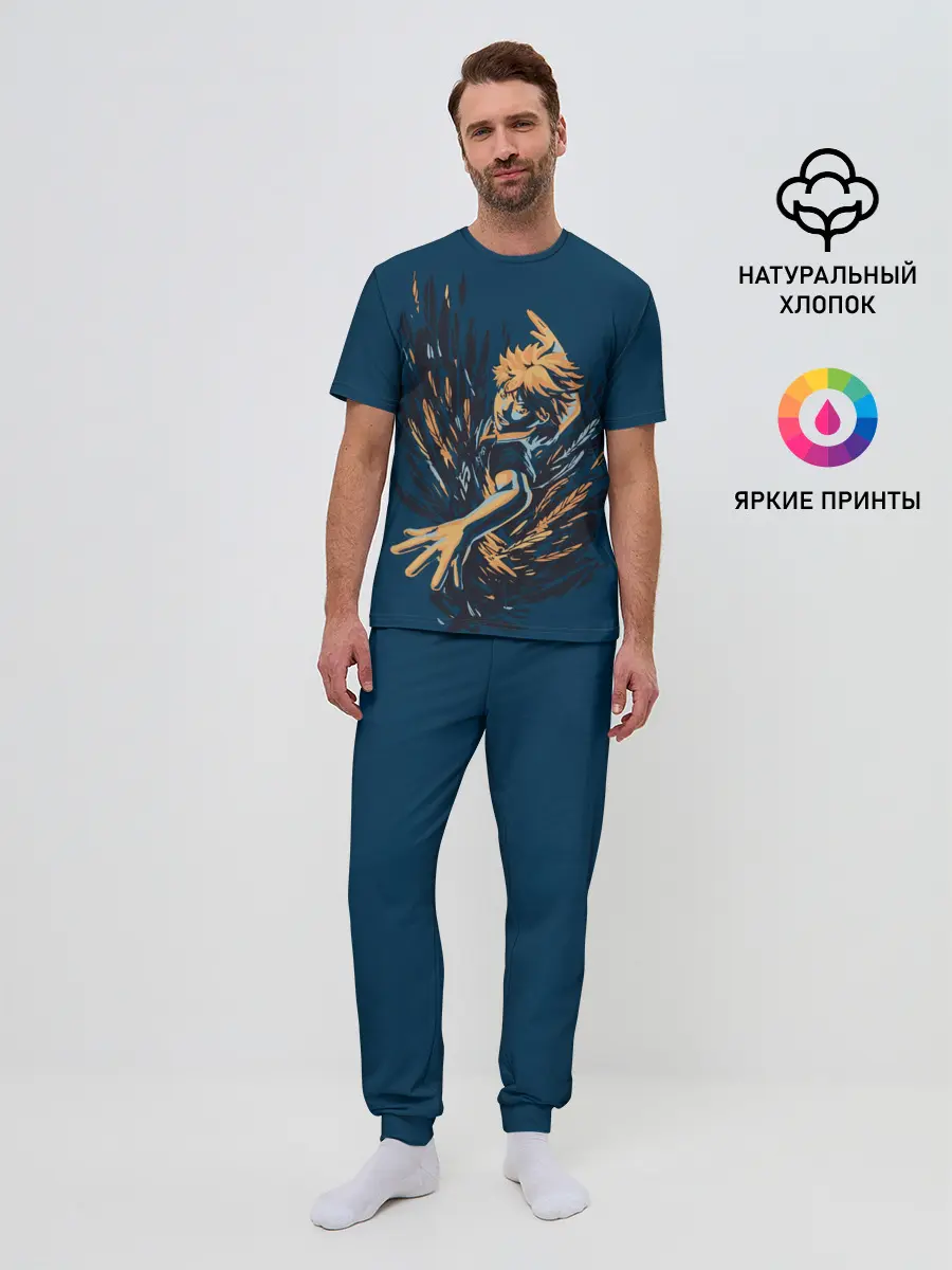 Мужская пижама с брюками / ХИНАТА | ВОЛЕЙБОЛ