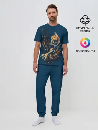 Мужская пижама с брюками / ХИНАТА | ВОЛЕЙБОЛ