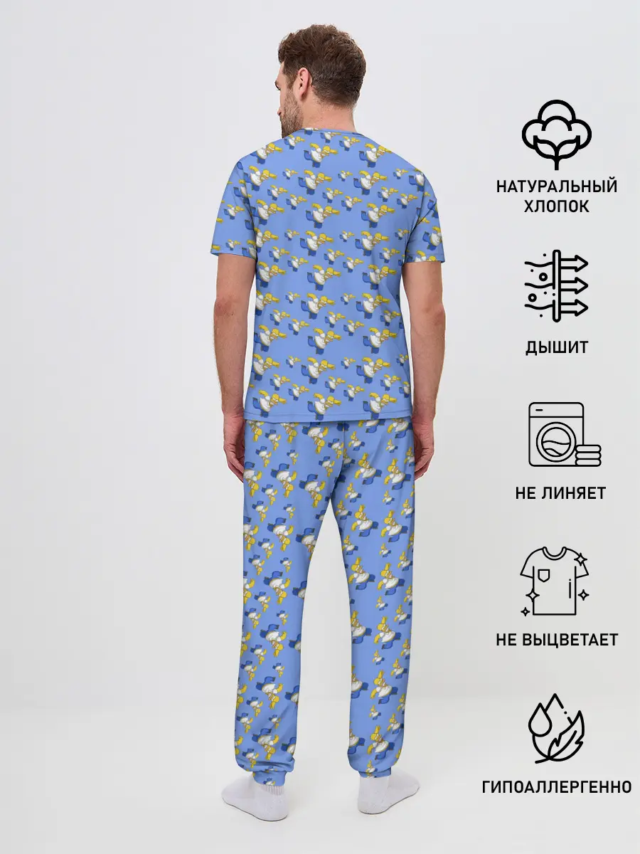 Мужская пижама с брюками / Gomers pattern