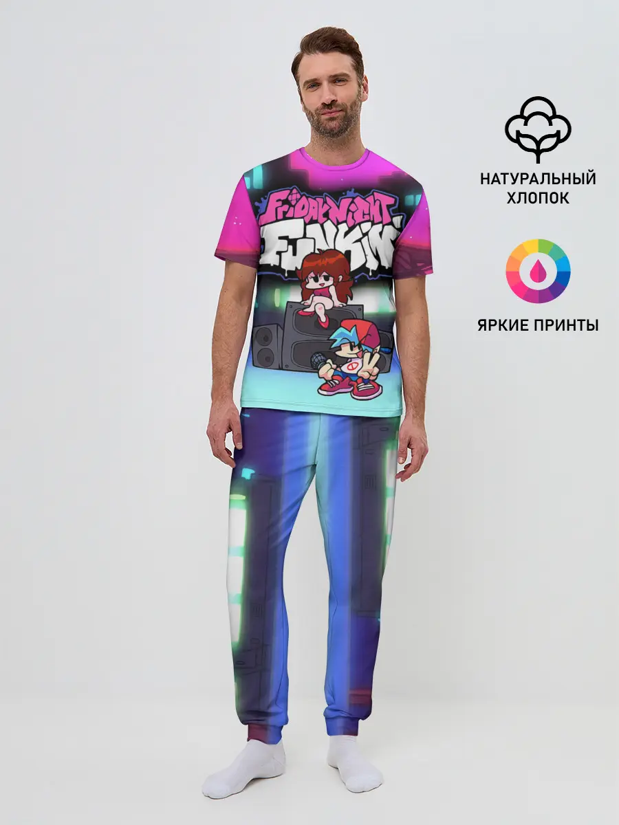 Мужская пижама с брюками / Friday Night Funkin