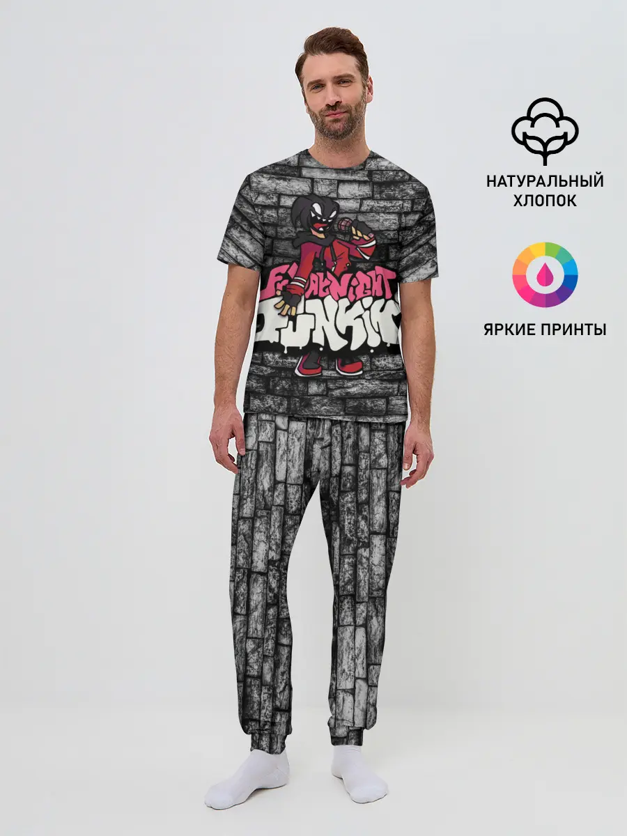 Мужская пижама с брюками / Friday Night Funkin A.G.O.T.I.