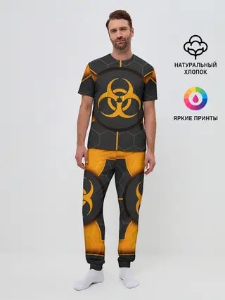 Мужская пижама с брюками / ХИМИЧЕСКАЯ ОПАСНОСТЬ 3D
