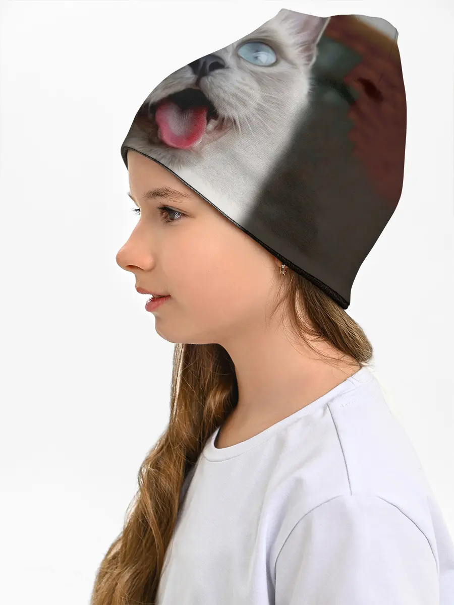 Детская шапка / Сиамский котенок