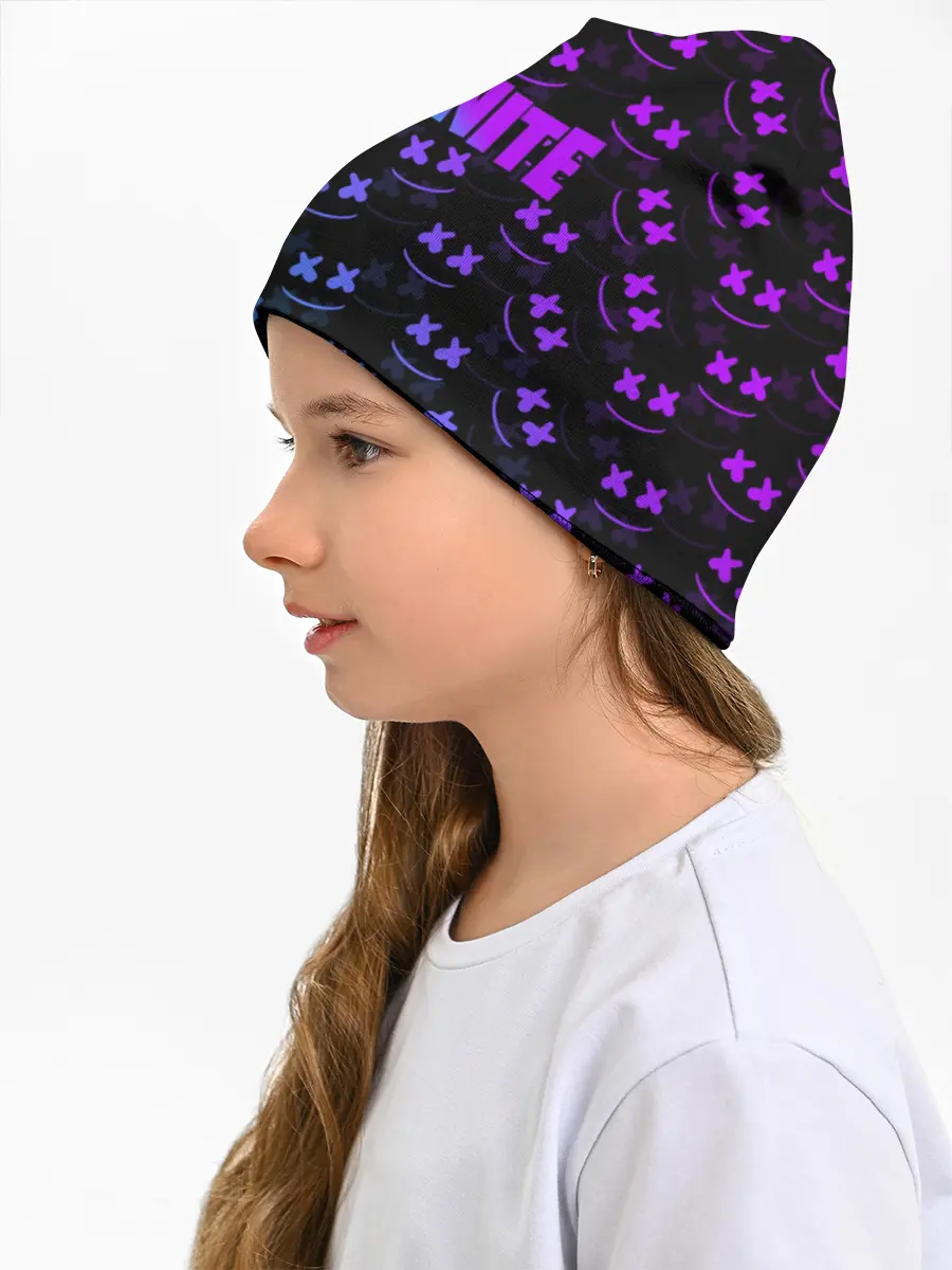 Детская шапка / FORTNITE MARSHMELLO NEON