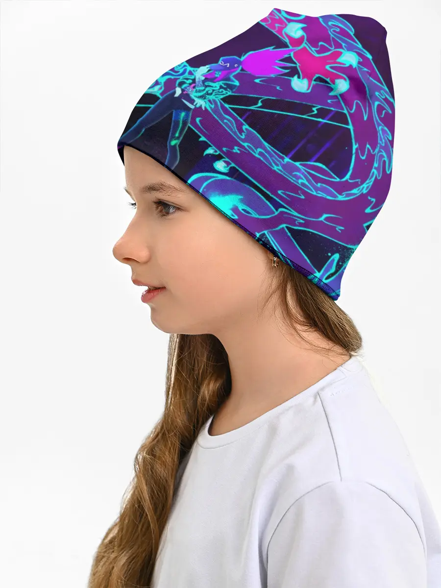 Детская шапка / League Of Legends Neon Dragon