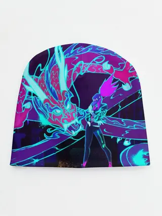 Детская шапка / League Of Legends Neon Dragon