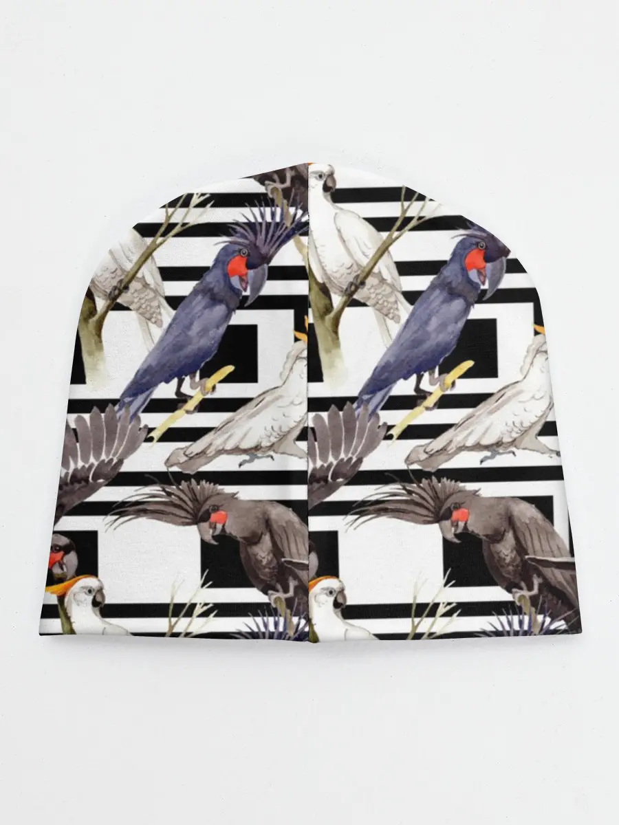 Детская шапка / Попугаи какаду