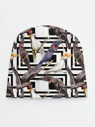 Детская шапка / Попугаи какаду