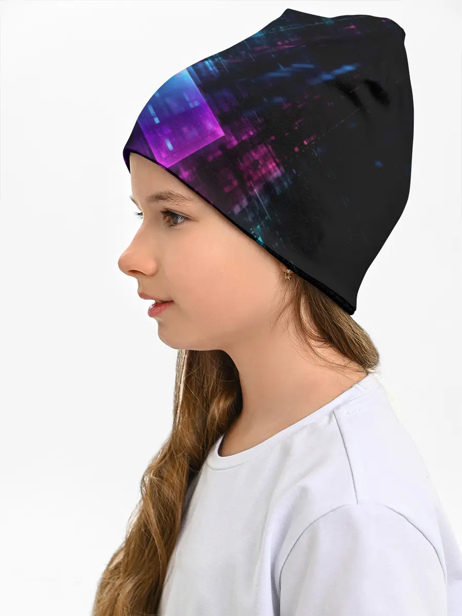 Детская шапка / Неоновая абстракция