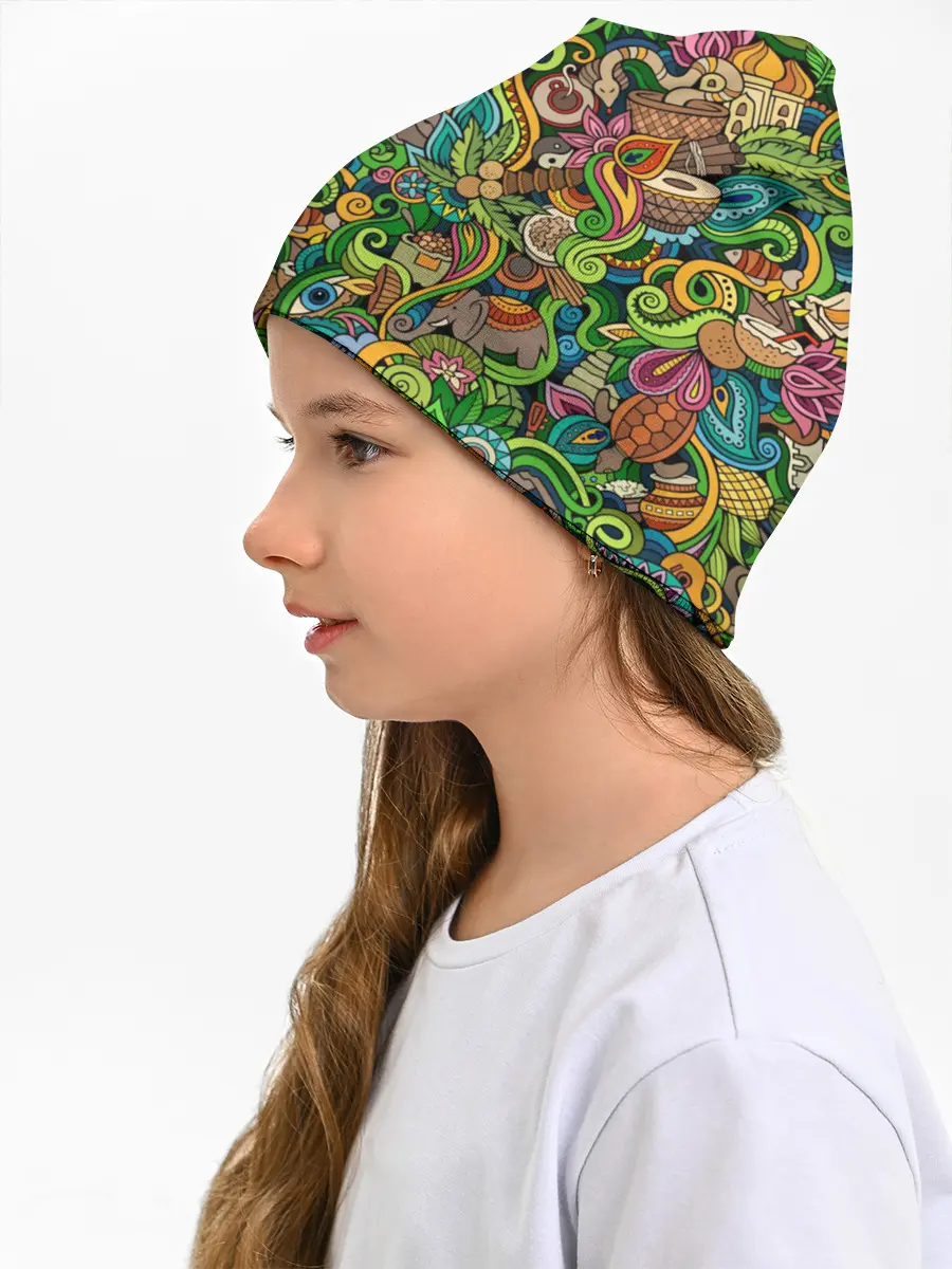 Детская шапка / Тибетский коллаж