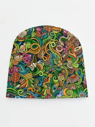 Детская шапка / Тибетский коллаж