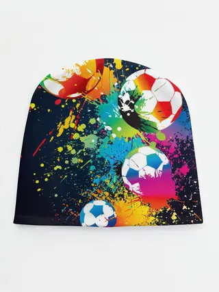 Детская шапка / Футбольные мячи