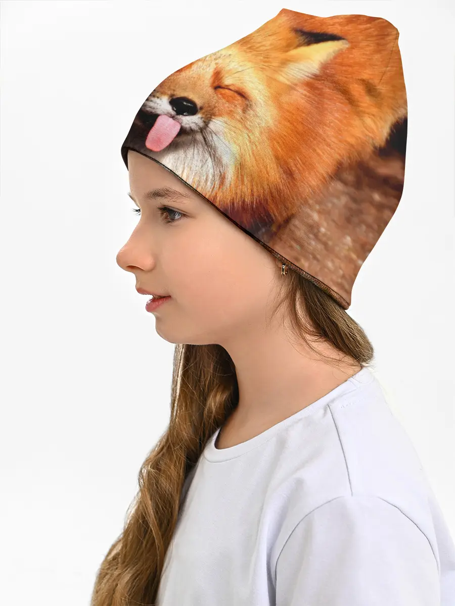 Детская шапка / Лиса с языком