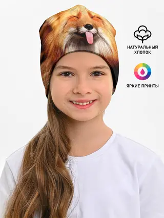 Детская шапка / Лиса с языком