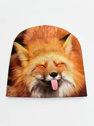 Детская шапка / Лиса с языком