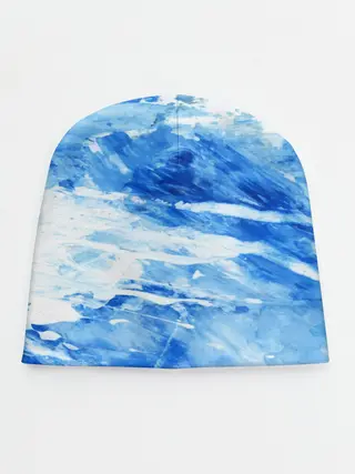 Детская шапка / Вода акварель