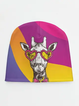 Детская шапка / Праздничный жираф