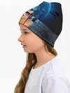 Детская шапка / Кот на луне