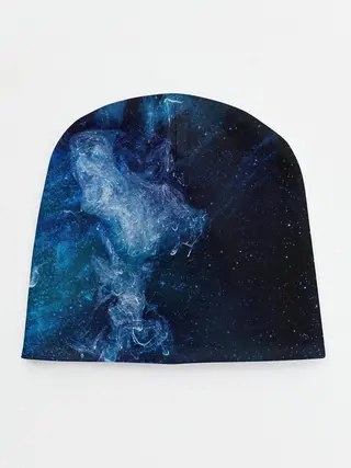 Детская шапка / Синий космос