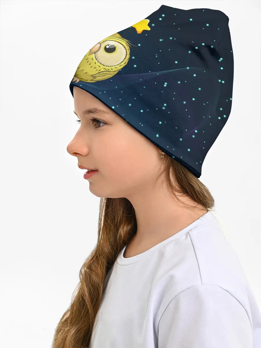 Детская шапка / Сова со звездочками