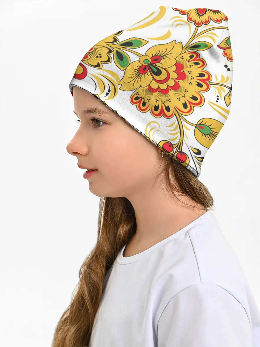 Детская шапка / Хохлома