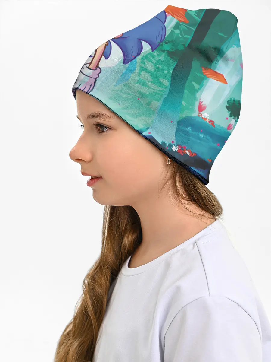 Детская шапка / Ежик Соник