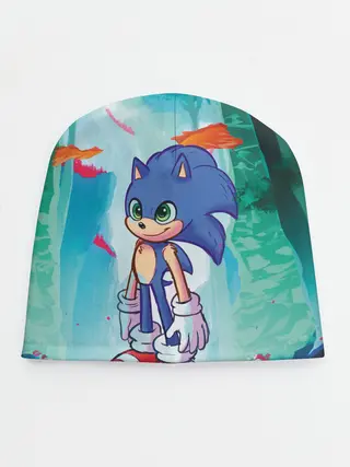 Детская шапка / Ежик Соник