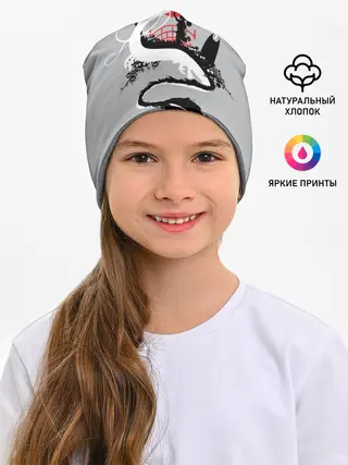 Детская шапка / Тихиро гладит Хаку