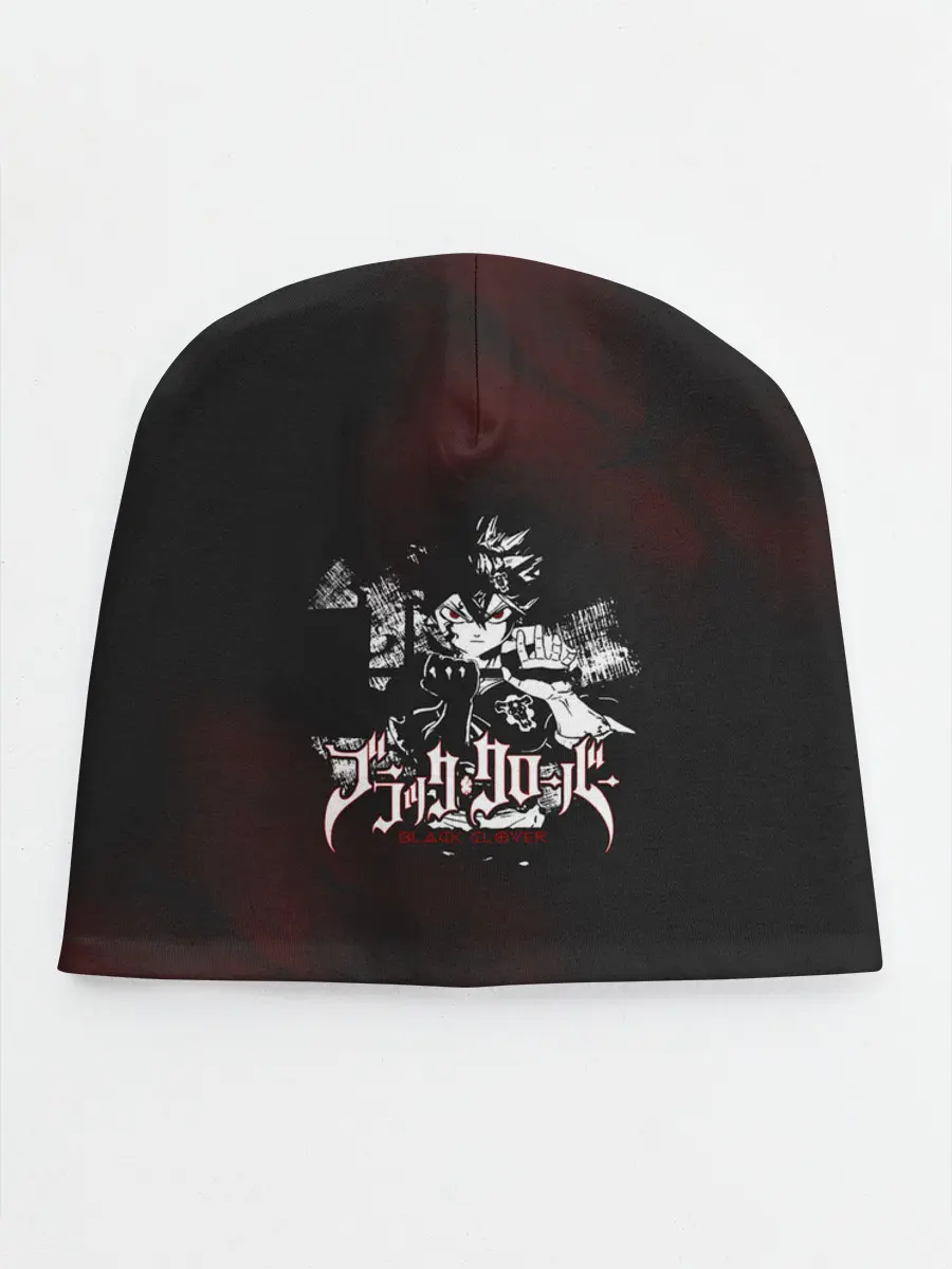 Детская шапка / Аста на темном красном фоне