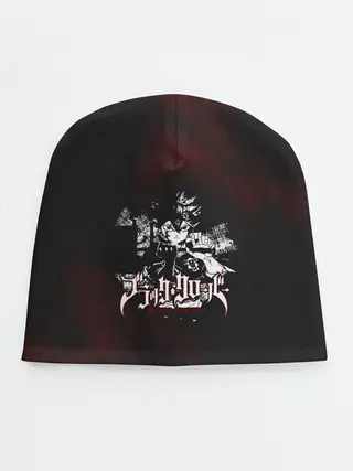 Детская шапка / Аста на темном красном фоне