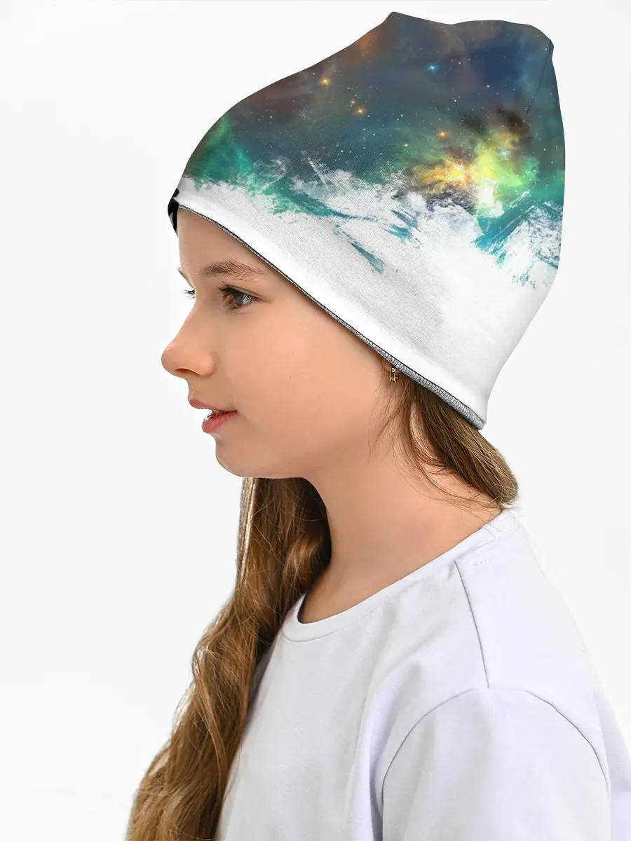 Детская шапка / Красим космос