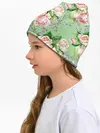 Детская шапка / Розы и васильки