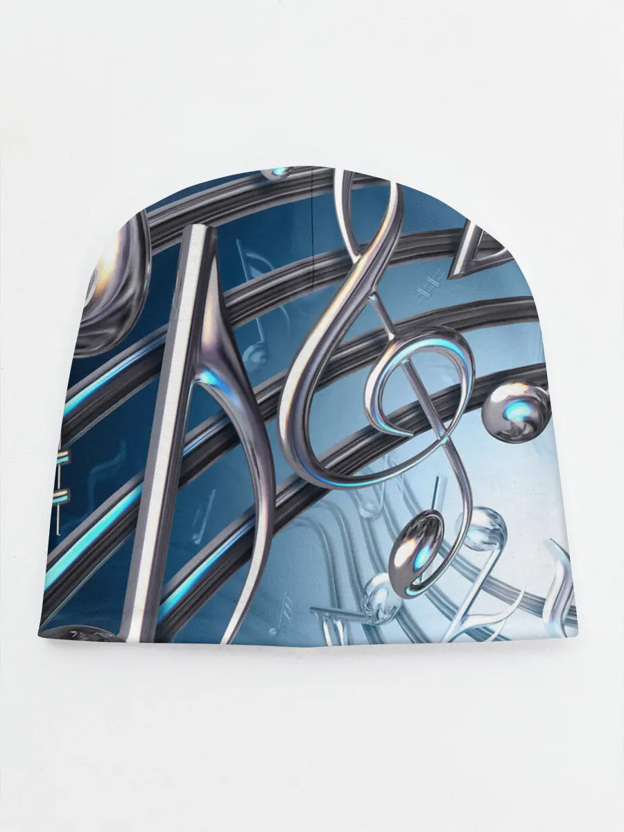 Детская шапка / Металлические ноты