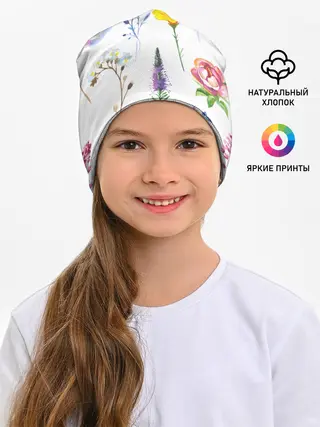 Детская шапка / Полевые цветы