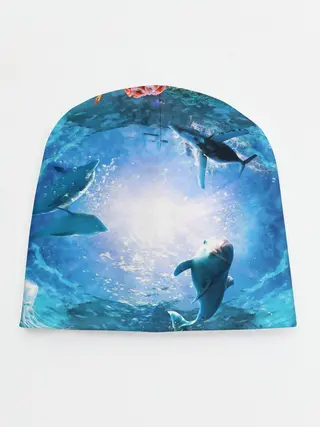 Детская шапка / Дельфины