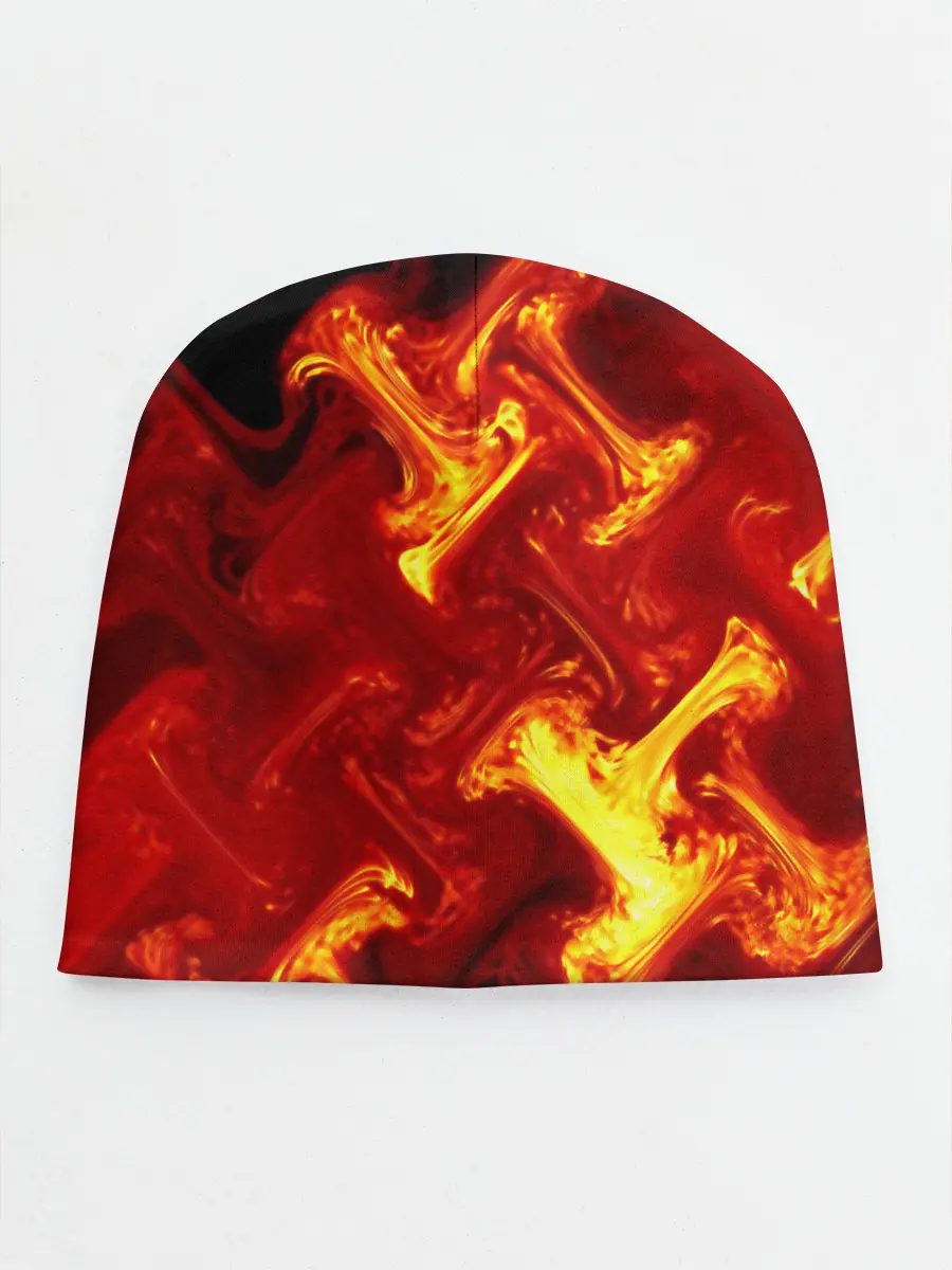 Детская шапка / Огненная лава