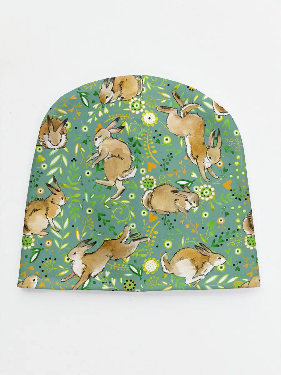 Детская шапка / Милые зайчата