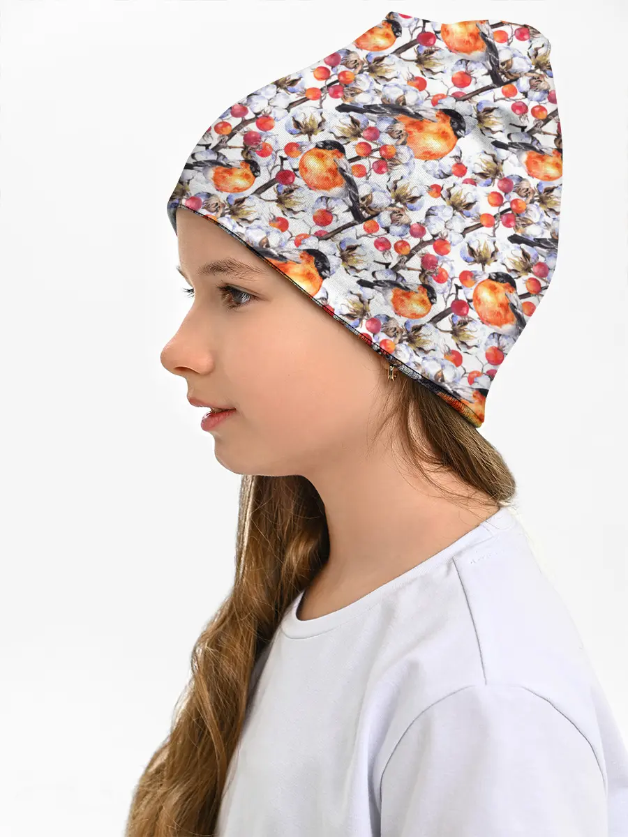 Детская шапка / Снегири