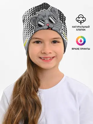 Детская шапка / Кот