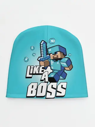 Детская шапка / Майнкрафт