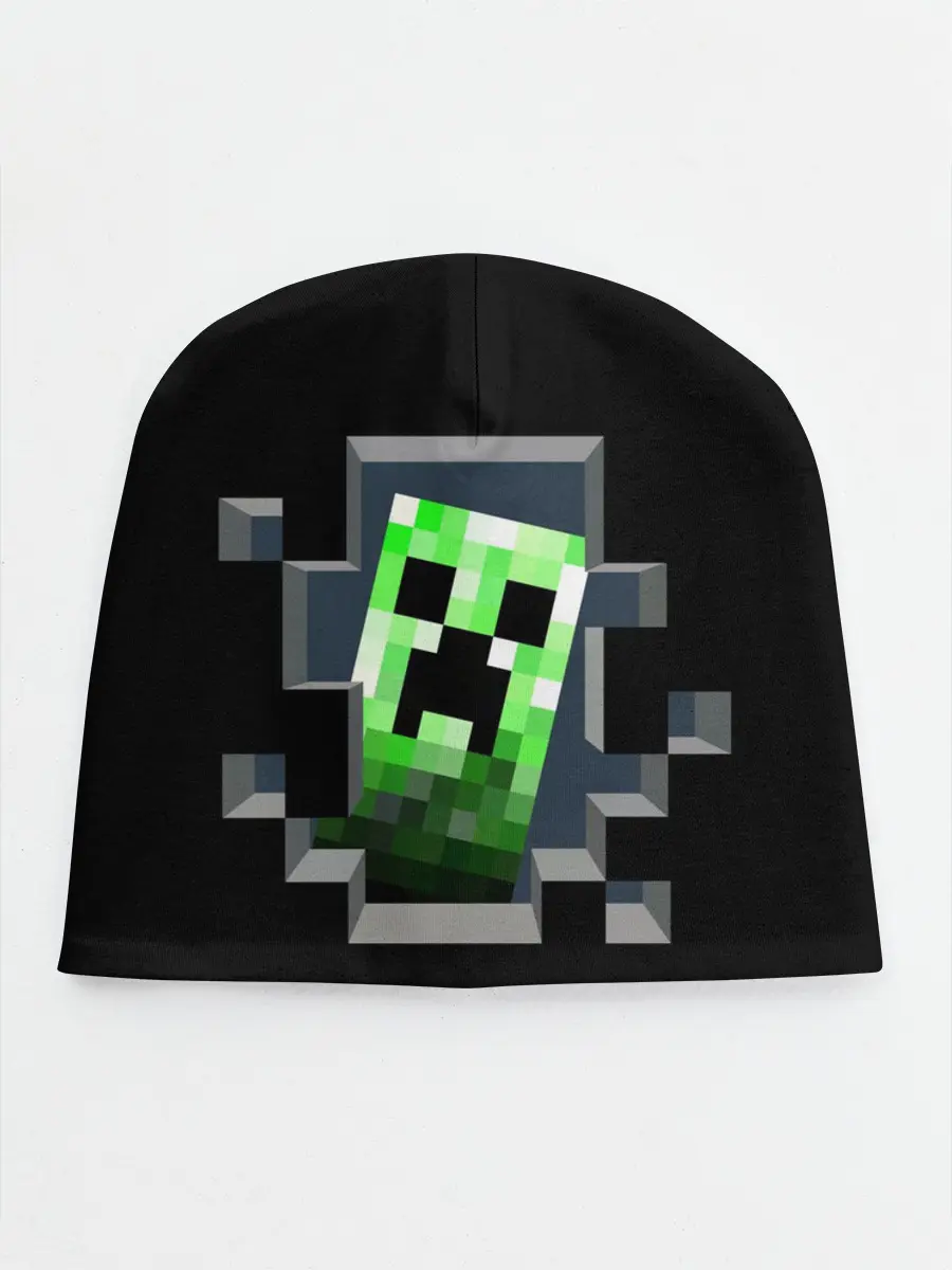 Детская шапка / Майнкрафт, Крипер