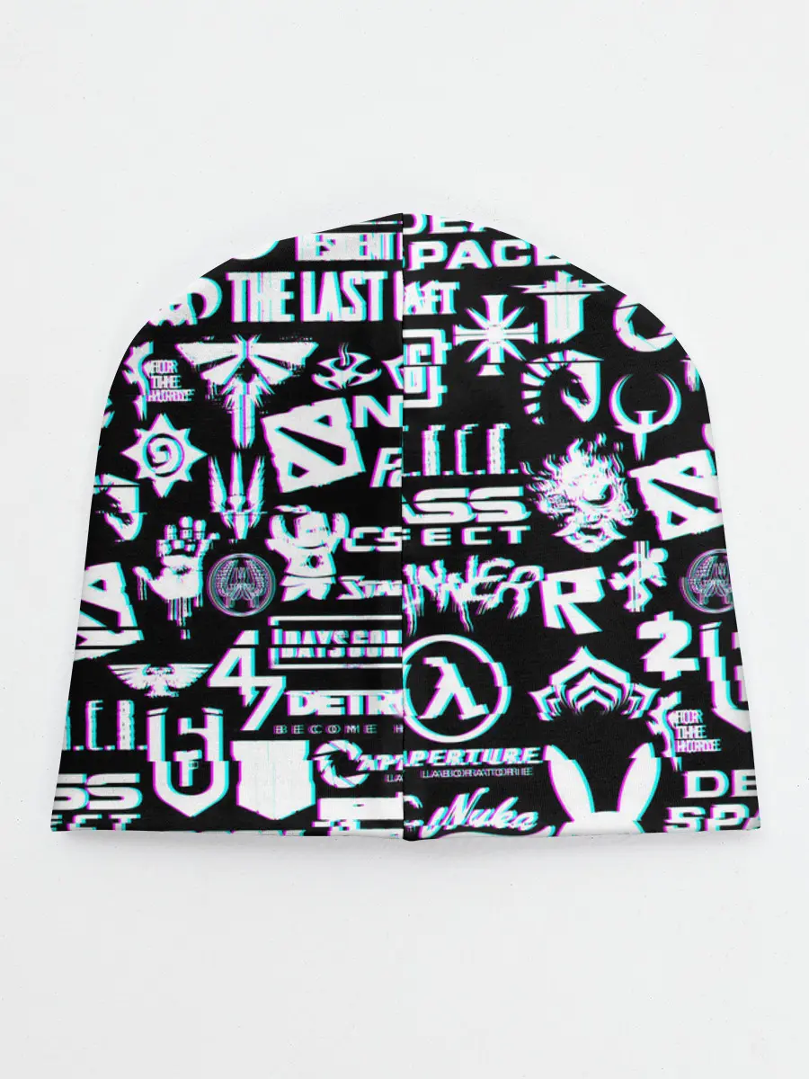 Детская шапка / ЛОГОТИПЫ ИГР GLITCH | ГЛИТЧ