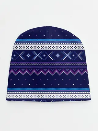 Детская шапка / Яркий узор 2
