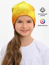 Детская шапка / ОРАНЖЕВЫЕ СОТЫ