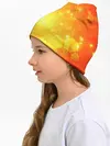 Детская шапка / ОРАНЖЕВЫЕ СОТЫ