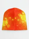Детская шапка / ОРАНЖЕВЫЕ СОТЫ