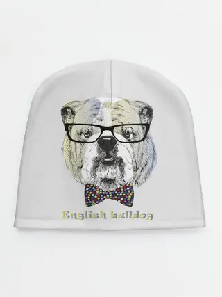 Детская шапка / Английский бульдог